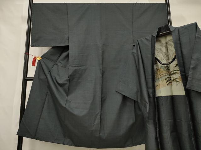 平和屋着物■男性 本場大島紬 アンサンブル 正絹 逸品 AAAU1182jd