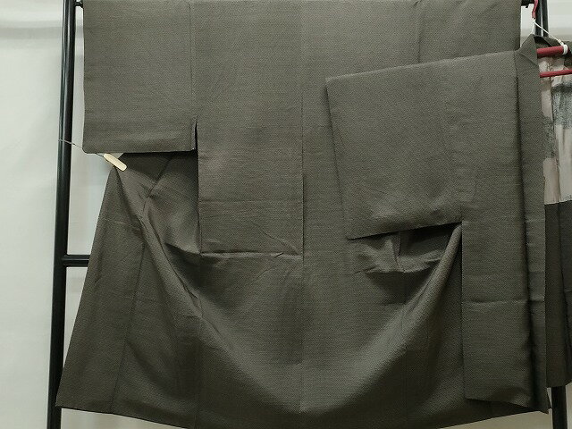 平和屋着物■男性 紬 アンサンブル 幾何学文 正絹 逸品 CAAR7207yk