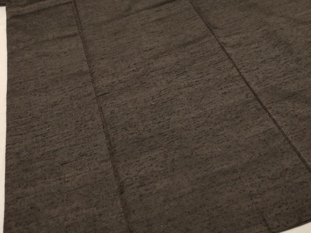 平和屋着物■男性　紬　海松茶色　正絹　逸品　AAAU1188jd