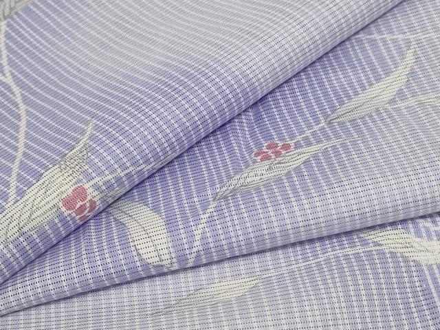 Rakuten - 平和屋着物＊夏物 小紋 絽 草花文 洗える着物 AABD6574jd