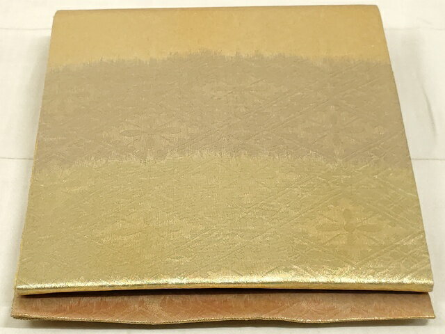 Other - 平和屋着物◎全通柄袋帯　花菱文　金糸　正絹　逸品　AAAM1963Adw