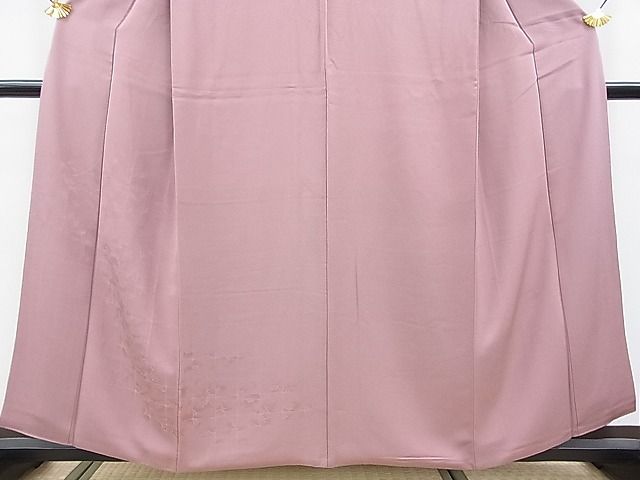 平和屋着物■無地絵羽訪問着　霞地紋　色無地　梅鼠色　逸品　DAAC6345fe