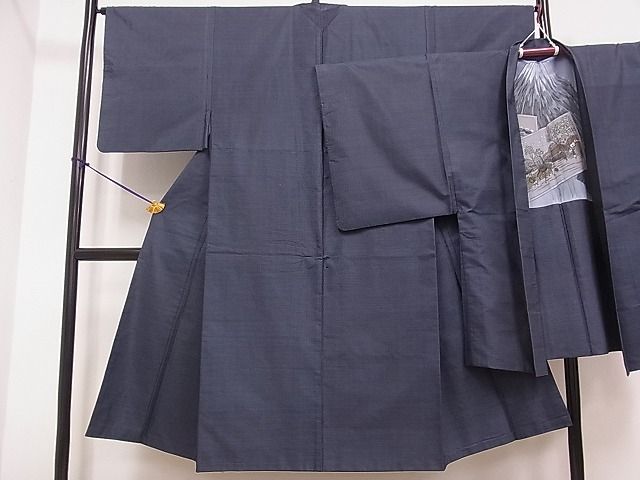平和屋着物■男性 本場大島紬 アンサンブル 亀甲柄 逸品 DAAA5824yyy