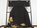 平和屋着物■豪華黒留袖 駒刺繍 打ち出の小槌 吉祥雲花菱文 逸品 未使用 DAAA5851yyy