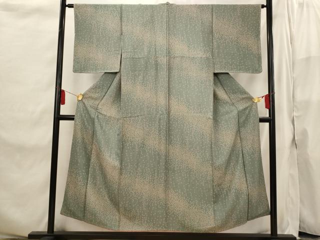 Kimono - 平和屋着物■上質な小紋　草花文　正絹　逸品　未使用　AABI6557st
