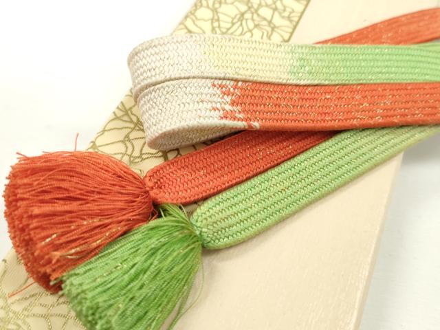 平和屋本店■極上　有職組紐道明　帯締め　高麗組　金糸　宮内庁御用　国立博物館御用　東京芸術大学御用　逸品　CXAA0609s5