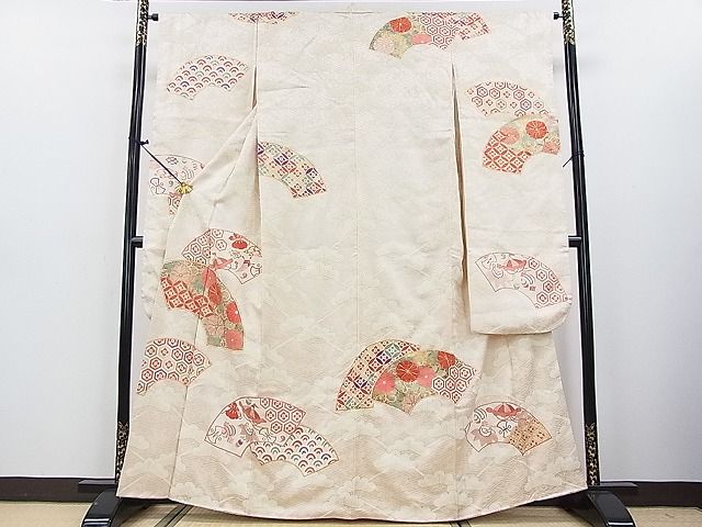 平和屋着物■豪華振袖 駒刺繍 地紙吉祥花唐草文 金彩 逸品 DAAC6067fe