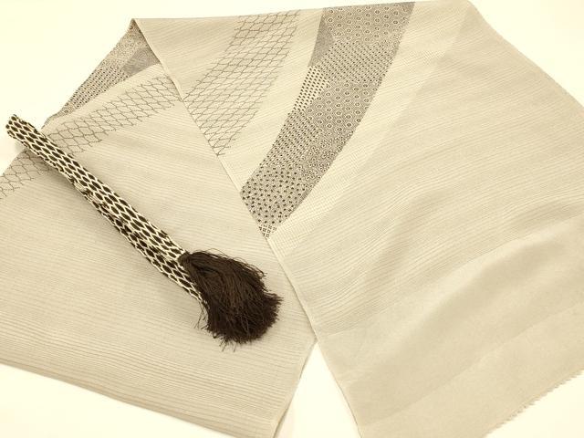 平和屋着物＊夏物　和装小物　帯締め・帯揚げセット　レース組　吉祥文様　逸品　AAAZ7786ay