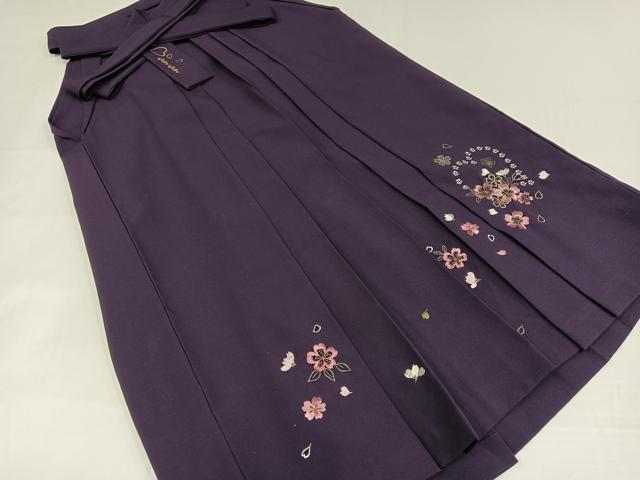 平和屋着物●「anan」ブランド　女性　行灯袴　刺繍　舞花文　金糸　洗える着物　AABG7293ph