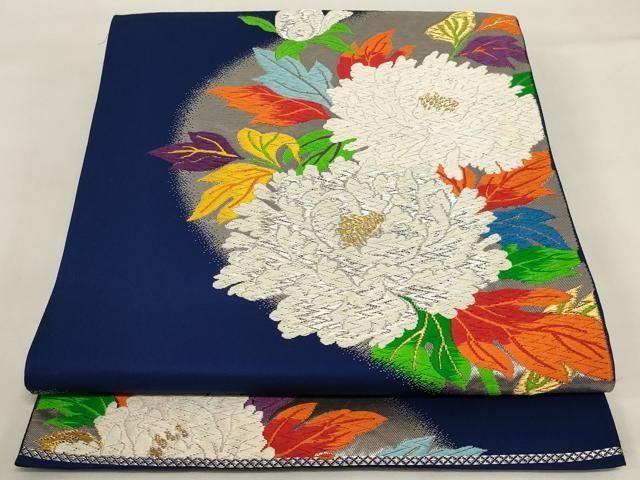 樂天商城 - 平和屋着物◎六通柄袋帯　唐織　枝花文　金銀糸　正絹　逸品　AABI6834ou