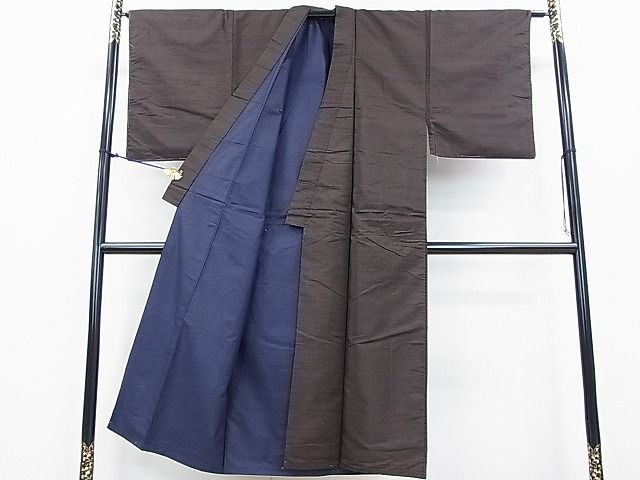 平和屋着物■男性　紬　格子　逸品　DAAC6089fe