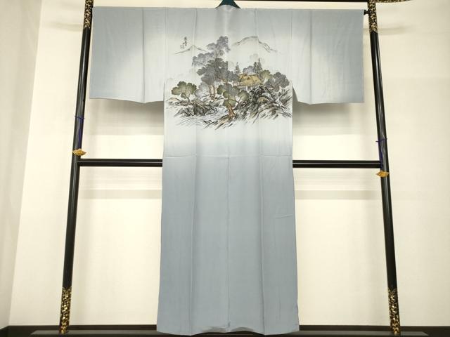 Uramono - 平和屋着物●男性　長襦袢　袷　風景文　正絹　逸品　未使用　AABH9537ck