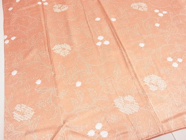 平和屋着物■上質な小紋 絞り 花唐草文 逸品 DAAA5650yyy