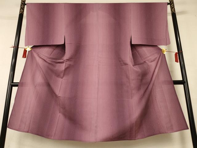 Uramono - 平和屋着物▽男性　小紋　単衣　縞　暈し染め　正絹　逸品　AABI0629jd