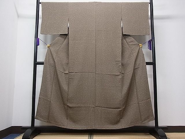平和屋着物●江戸小紋　服部光擴　霰　三越扱い　逸品　未使用　CAAC2752ua
