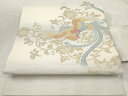 平和屋着物◎綴れ 九寸名古屋帯 鳳凰花文 金糸 正絹 逸品 AAAY4269sg