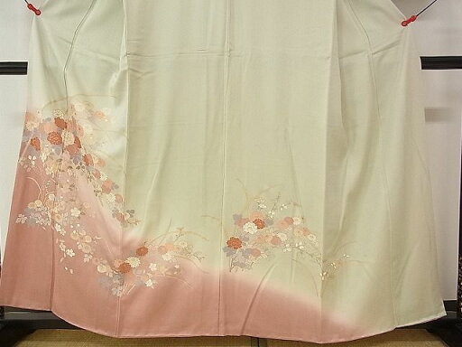 平和屋着物■訪問着 草花文様 暈し染め 金彩 逸品 DAAA3664rt 平和屋着物■訪問着 草花文様 暈し染め 金彩 逸品 DAAA3664rt