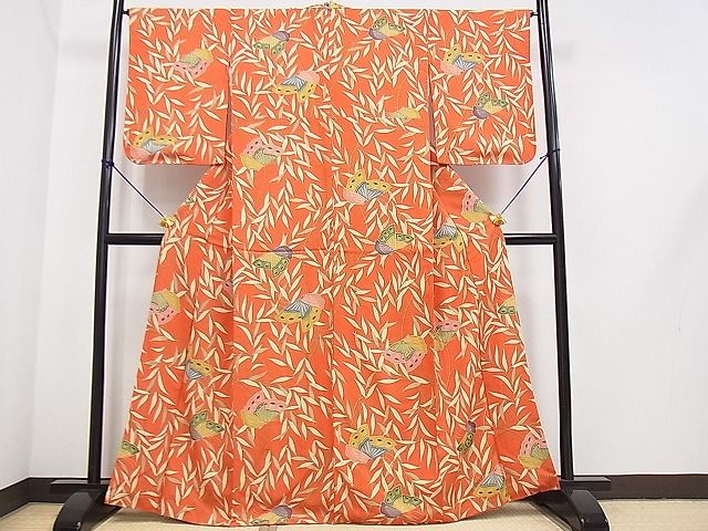 平和屋着物■上質な小紋 舞蝶文 逸品 DAAB0804ud