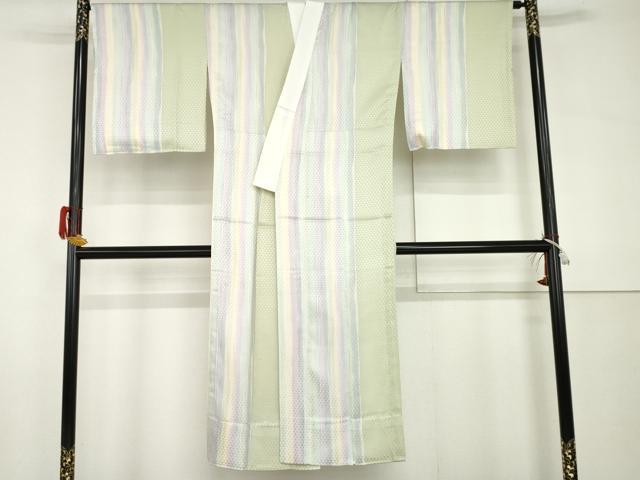 Kimono - 平和屋着物●長襦袢　無双仕立て　間道　正絹　逸品　AABH8855cs