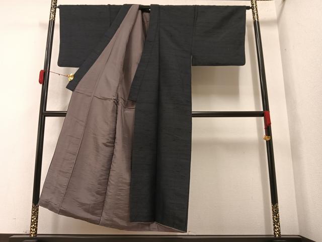 平和屋着物●男性　紬　褐返色　正絹　逸品　AAAY8633ph