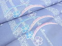 平和屋着物■夏物 小紋 絽 雪輪芝花文 洗える着物 DAAC1228wb