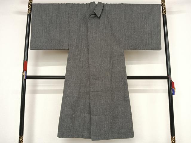 平和屋着物●男性 コート 角袖 格子 AAAX0346np