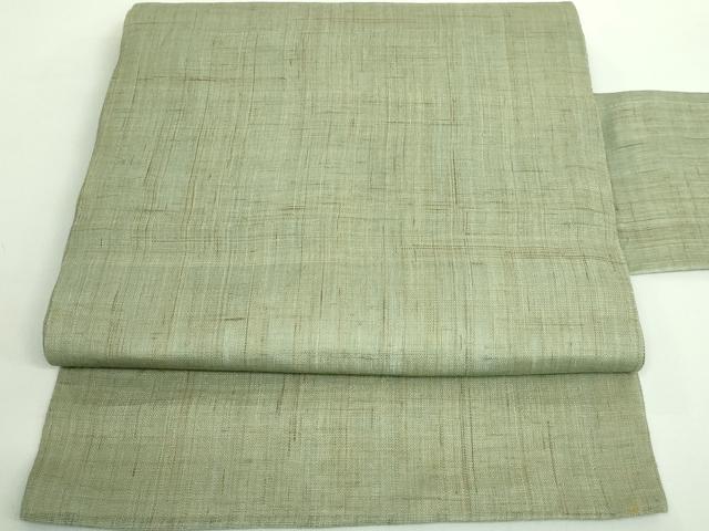 平和屋着物＊極上　夏物　九寸名古屋帯　麻　逸品　DZAA9780kh5