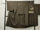 平和屋着物■男性 紬 アンサンブル 吉祥文 正絹 逸品 CAAR4652ev