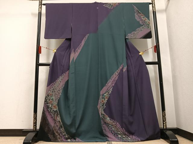 平和屋着物●訪問着　辻が花　金彩　正絹　逸品　AABG4108ph