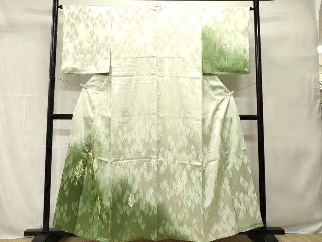 平和屋着物■訪問着　樹林文　暈し染め　正絹　逸品　CABH0555ev