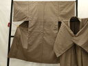 平和屋着物■男性 紬 アンサンブル 網代 正絹 逸品 AAAV6454ru