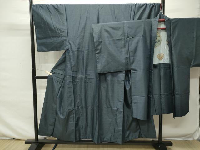 平和屋着物■男性 本場大島紬 アンサンブル 80亀甲 正絹 逸品 CAAL1304ku