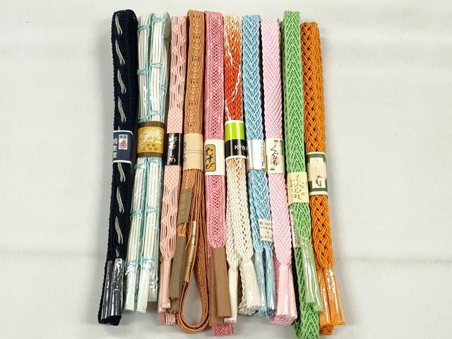 平和屋着物＊夏物　和装小物　上質な帯締め10本セット　草木染め　逸品　未使用　C...