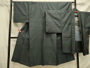 平和屋着物■男性 本場大島紬 アンサンブル 100亀甲 総詰め 正絹 逸品 DAAQ6841op