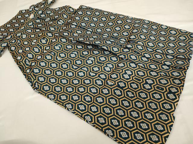 平和屋着物[]七五三　男の子　5歳　行灯袴　亀甲花菱文　金糸　AABF2377ja