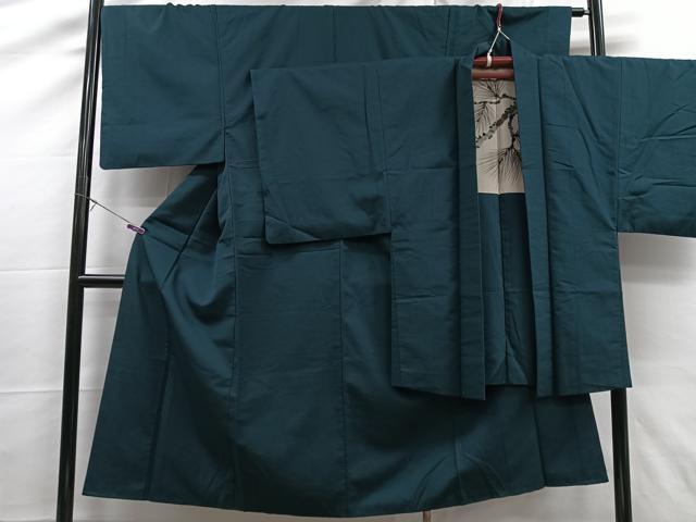 平和屋着物■男性 紬 アンサンブル 吉祥文 正絹 逸品 CAAR3453xe