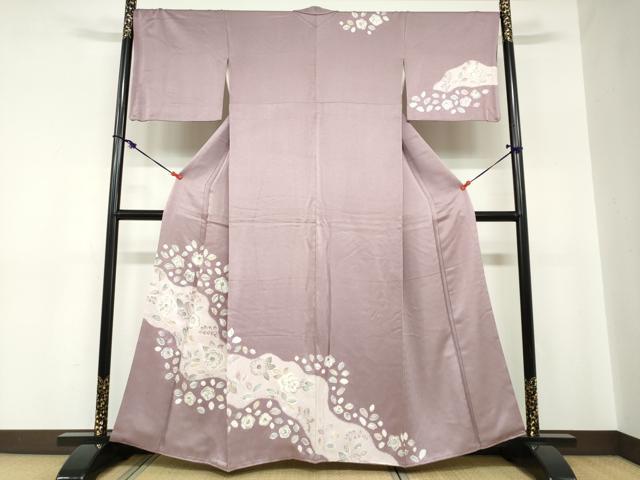 平和屋着物●訪問着　絞り　辻が花　正絹　逸品　DABC2253ud