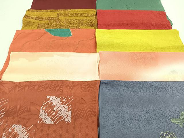 平和屋着物★和装小物 上質な帯揚げ 10枚セット 逸品 CAAM9735xe