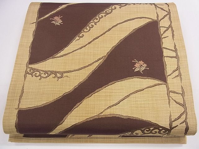 平和屋着物◎六通柄袋帯　花唐草文　逸品　CAAB4413eg