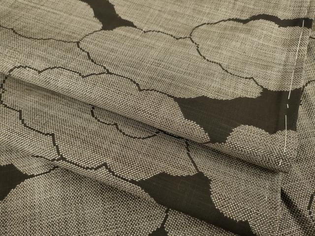 平和屋着物●本場大島紬　カタス9マルキ　雲重ね文　正絹　逸品　AAAZ8090ck