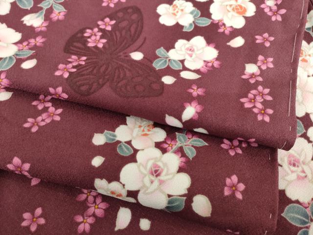 Full-Length Under-Kimono - 平和屋着物●小紋　花蝶間道　洗える着物　未使用　AABH5901ck