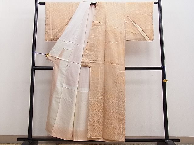 平和屋着物■付下げ　青海波文様　暈し染め　逸品　BAAG6103yc