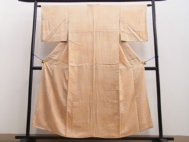 平和屋着物■付下げ　青海波文様　暈し染め　逸品　BAAG6103yc