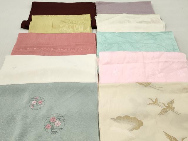 平和屋着物★和装小物　帯揚げ10枚セット　正絹　逸品　DABJ2186xg