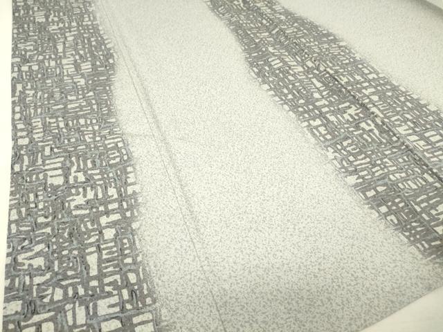 平和屋着物▽上質な小紋　単衣　幾何学間道　正絹　逸品　DAAT9350az