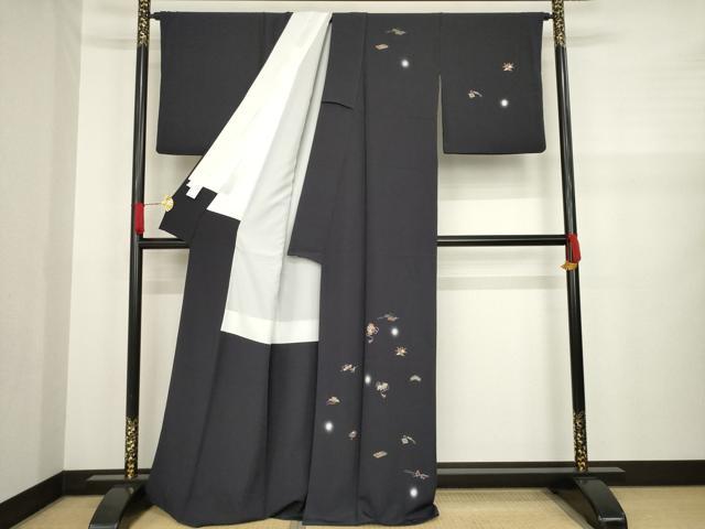 平和屋着物●訪問着　刺繍　宝尽くし　金糸　正絹　逸品　AAAZ8097ck