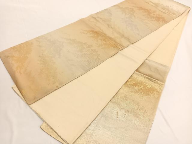 平和屋の平和屋着物◎六通柄袋帯 樹林文 金銀糸 正絹 逸品 BAAV9853hv｜アングル3