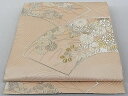 平和屋着物■六通柄袋帯 唐織 地紙重ね草花文 金銀糸 正絹 逸品 AAAD1021Aog(4)