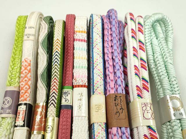 平和屋の平和屋着物●和装小物　帯締め10本セット　奈良組　鴨川組　西武百貨店扱い　逸品　未使用　CABF7394ju｜アングル2