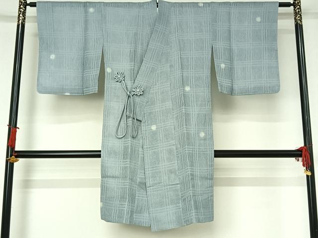 平和屋着物▽道中着　スリーシーズン　春夏秋　塵除け　丸文　蛍暈し　正絹　逸品　AABI9558jh